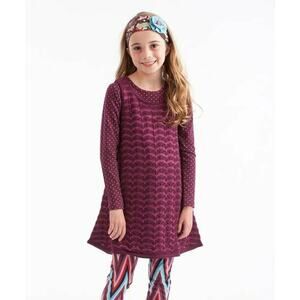 Matilda Jane Girls Jumper Size 8 Plum Aurora Sweater Paint by Numbers RUNS SMALL